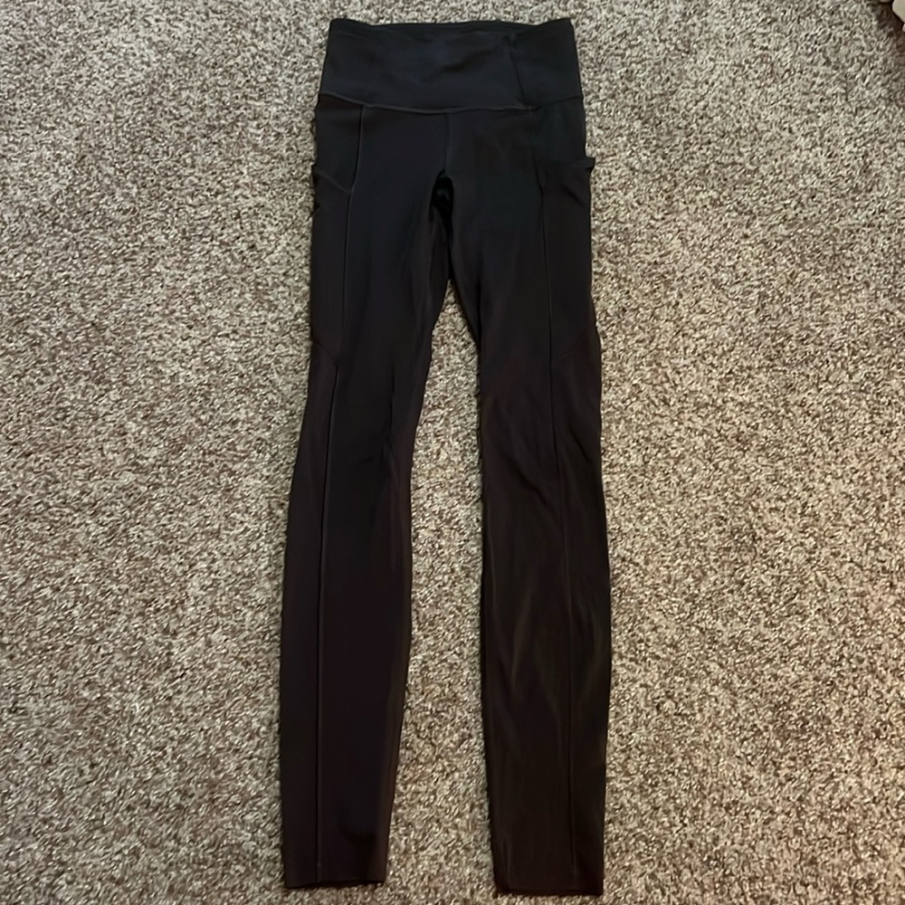 Lululemon leggings, size 2, dark gray
